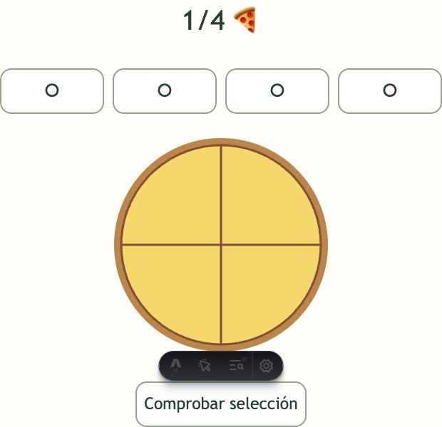 Pizza de fracciones